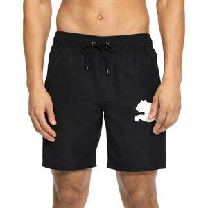Puma Mens Size Small Standard Volley Board Short Swim Trunks in Black $44 546